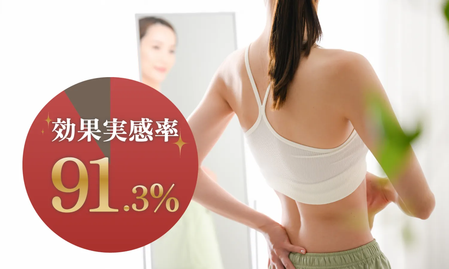 効果実感率91.3％